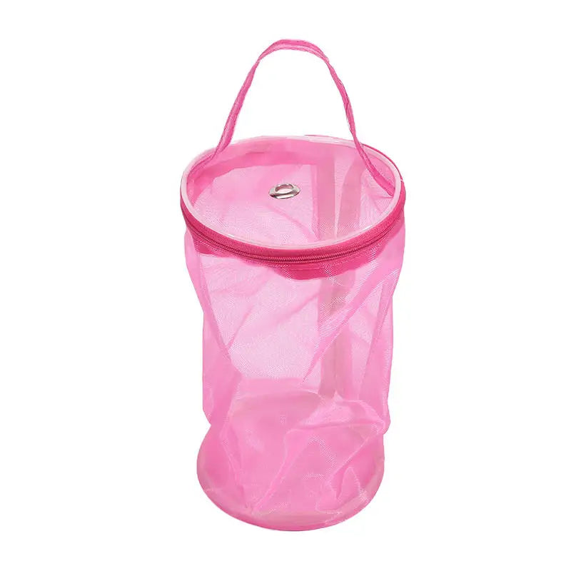 Bolsa de malla de almacenamiento de lana portátil