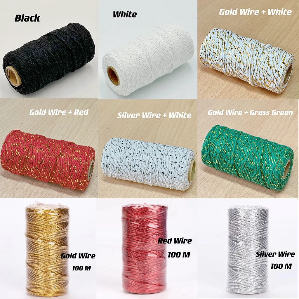 Cuerda de macramé de 2mm, hilo de yute suave, cuerda trenzada de colores para manualidades