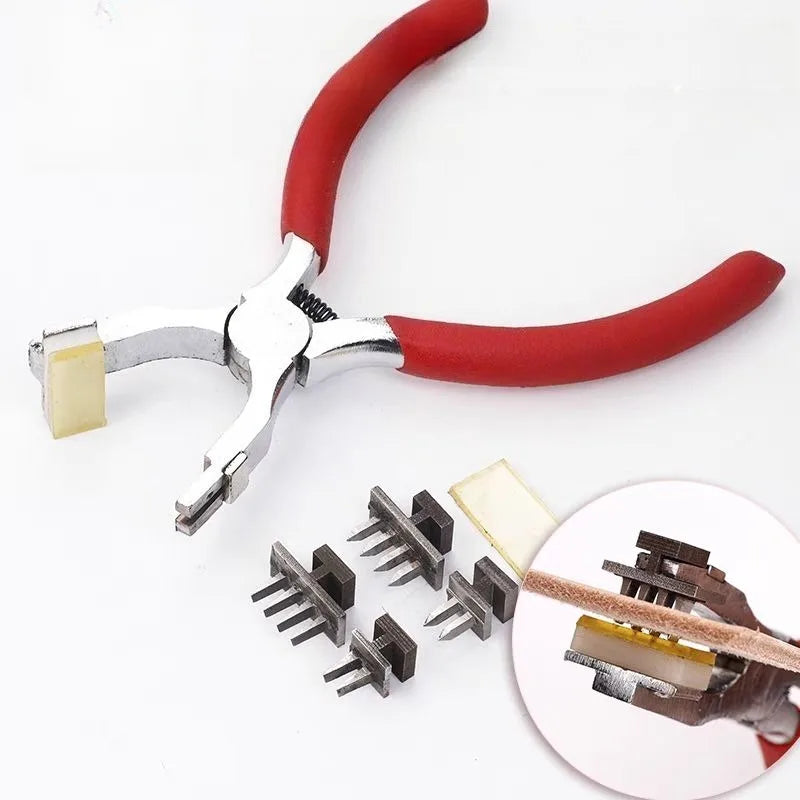 Cortador rómbico silencioso de acero blanco de 4mm/alicates de corte plano inclinado para cuero