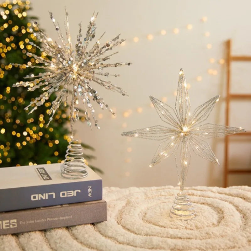 Adorno de estrella para árbol de Navidad