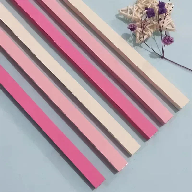 Surtido de papel de Origami de estrella de 540 hojas, estrella colorida de doble cara, manualidades plegables