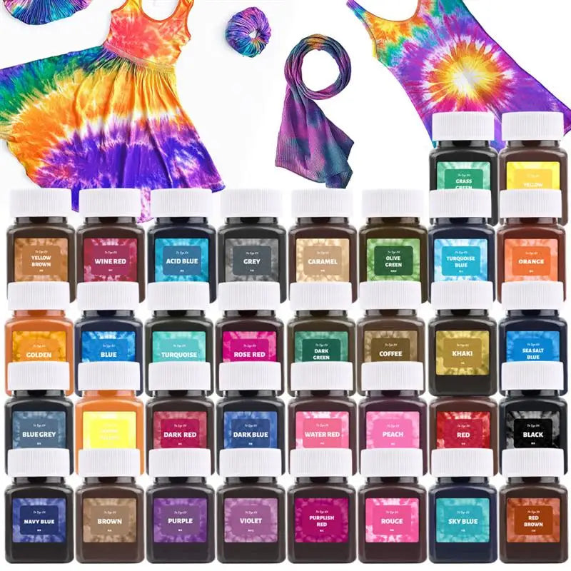 50 ml/botella de pigmentos en polvo para teñir telas