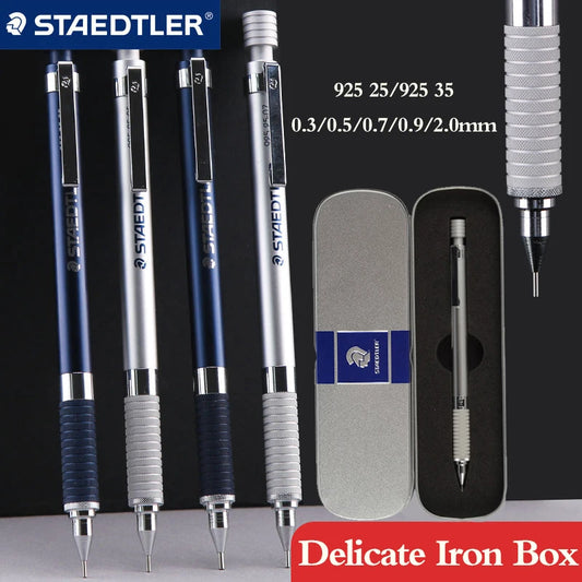 STAEDTLER portaminas HB  - 0,3/0,5/0,7/0,9mm dibujo profesional bocetos, en caja metálica