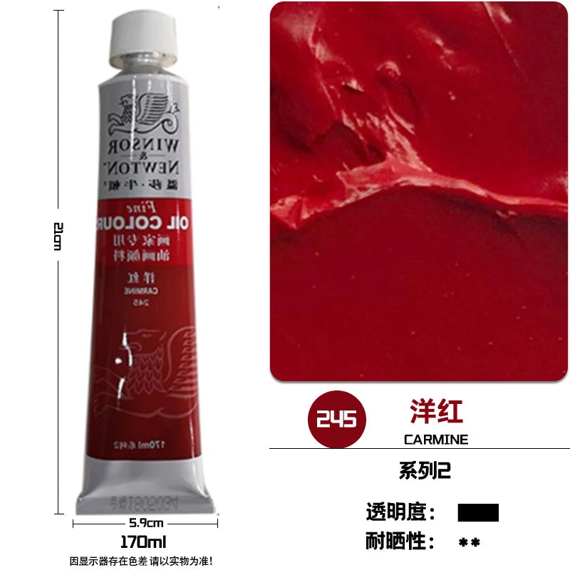 WINSOR & NEWTON-pintura al óleo de 170ml., tamaño grande