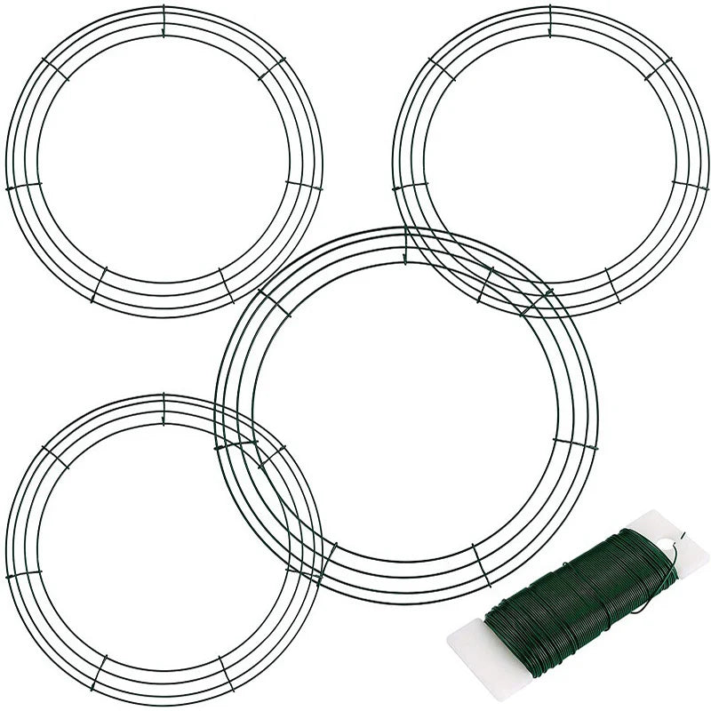 1 unidad de aro de metal de 20 a 40cm para decoración navideña, para corona, colgante