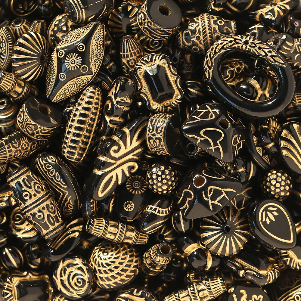 40 g/lote de mostacillas clásicas mixtas, acrílicas para joyería