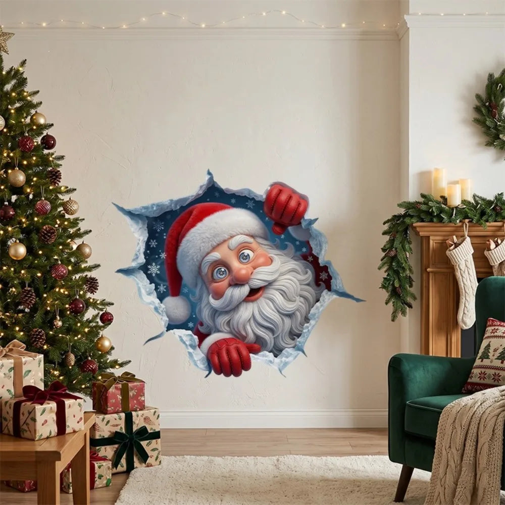 Adhesivo de Pared 3D de Navidad