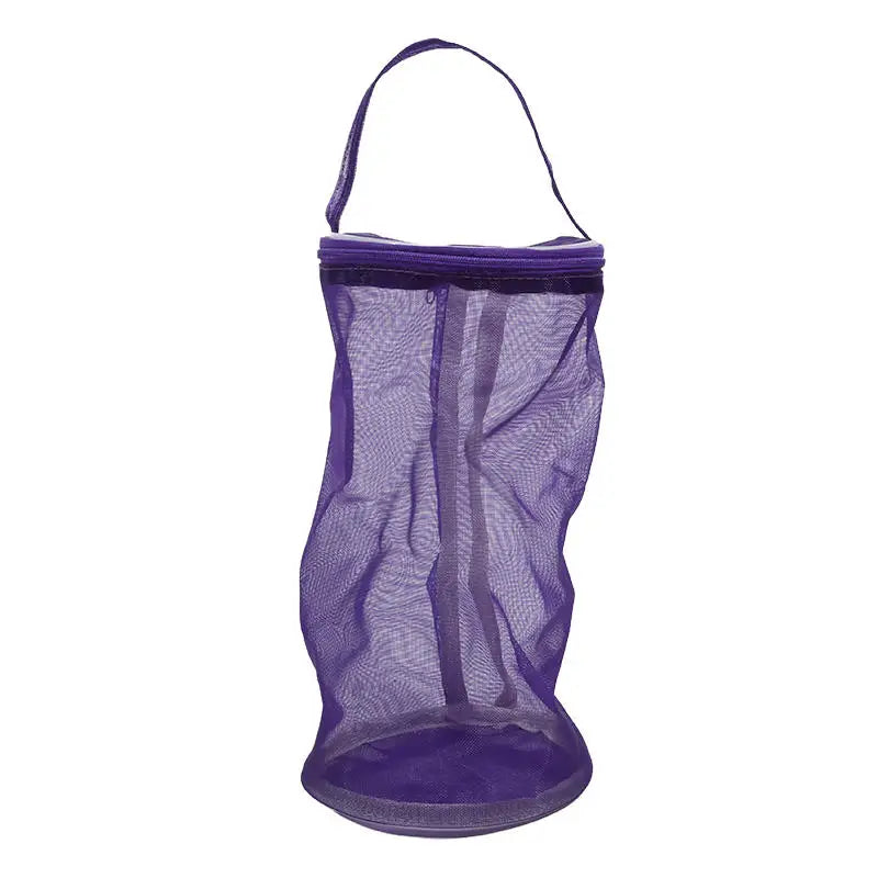 Bolsa de malla de almacenamiento de lana portátil