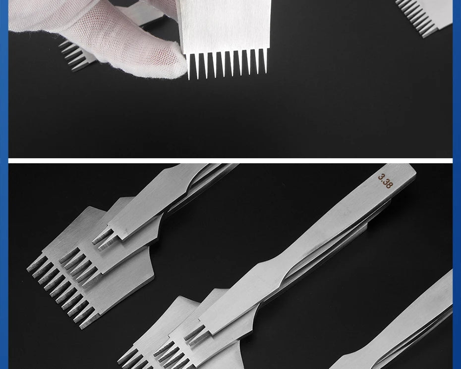 Juego de herramientas de perforación de cuero , troquel de corte de agujeros de cuero duradero, cincel de acero profesional