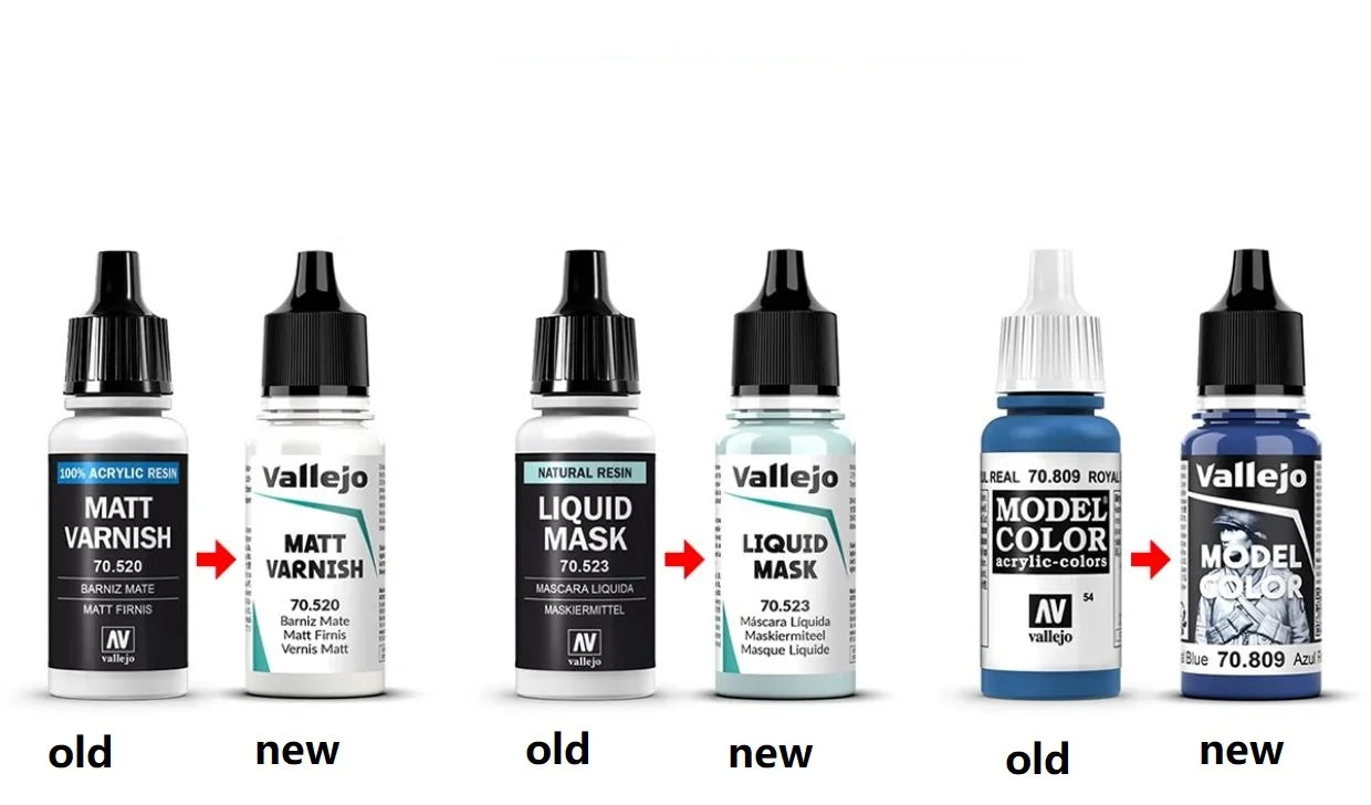 Pintura de España AV Vallejo, a base de agua, respetuosa con el medio ambiente, serie de recubrimiento manual 4*18 ml