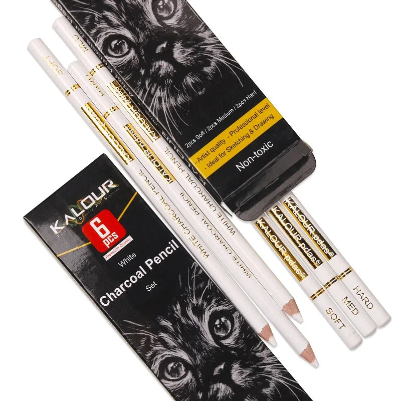 Lápiz de carbono para dibujar sombra, juego de lápices artísticos para pintar, lápiz de arte profesional