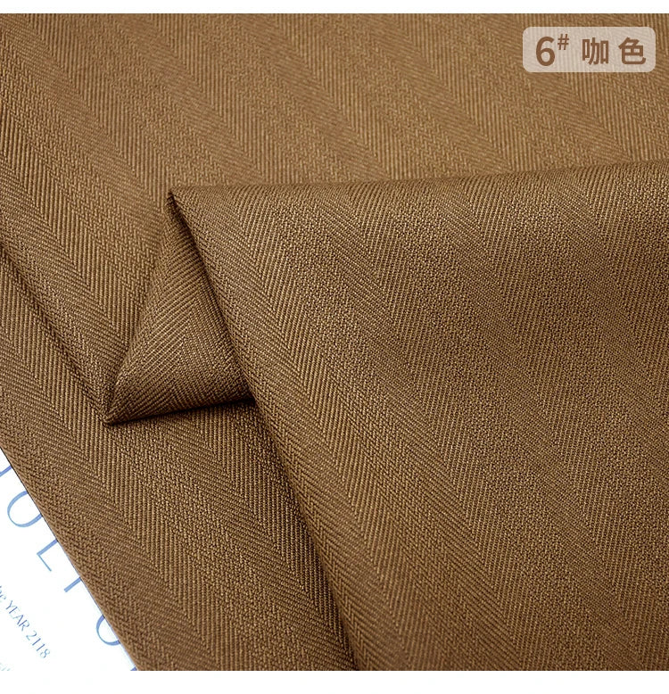 Patrón de espiga, mezcla de lana, tela informal. tela microelástica gruesa