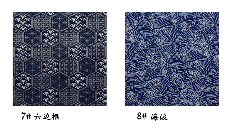 Telas de algodón puro azul marino de 110CM de ancho