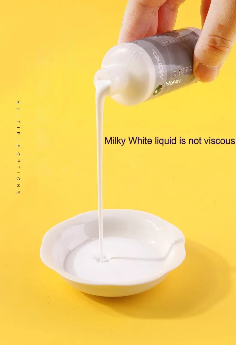 Líquido de mezcla acrílica de gran capacidad, pintura acrílica blanca lechosa, brillo más fino, pintura, pasta de moldeo, suministros de arte, 100/280ml