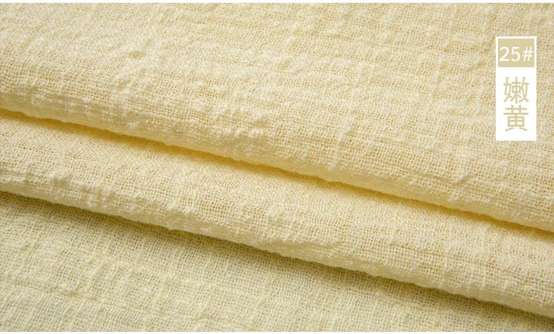 Tela de algodón de lino fino suave, orgánico de Color sólido