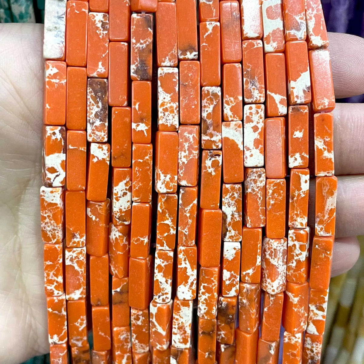 4*13MM piedra Natural cuadrada Aventurina Ojo de Tigre ágatas cristal Jades