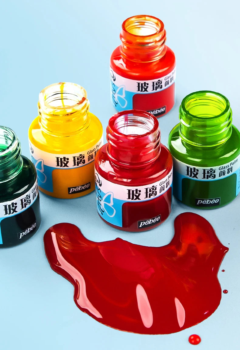 Pinturas acrílicas, pigmentos de vidrio impermeables de ricos colores, tubo para suministros de pintura, 20ml
