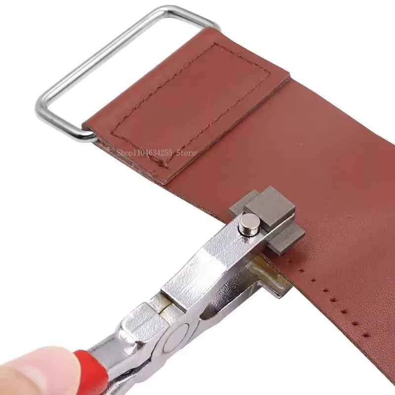 Cortador rómbico silencioso de acero blanco de 4mm/alicates de corte plano inclinado para cuero