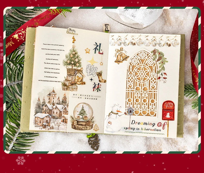 2 unids/pack stickersde pvc para Navidad, adhesivo, impermeable  y creativo