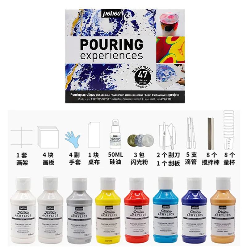 PEBEO experiencia de vertido, pintura acrílica líquida 118ml