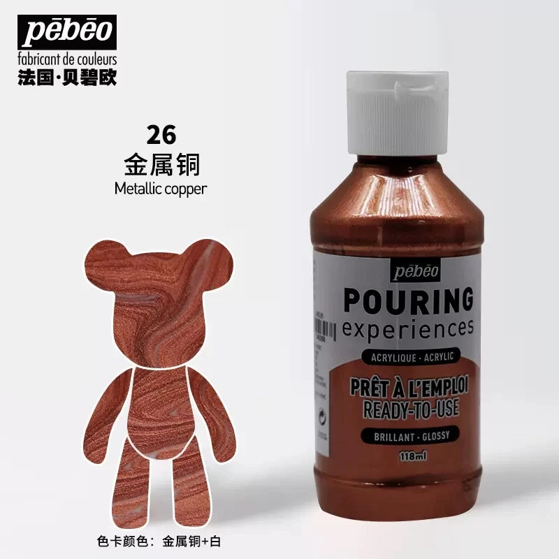 PEBEO experiencia de vertido, pintura acrílica líquida 118ml