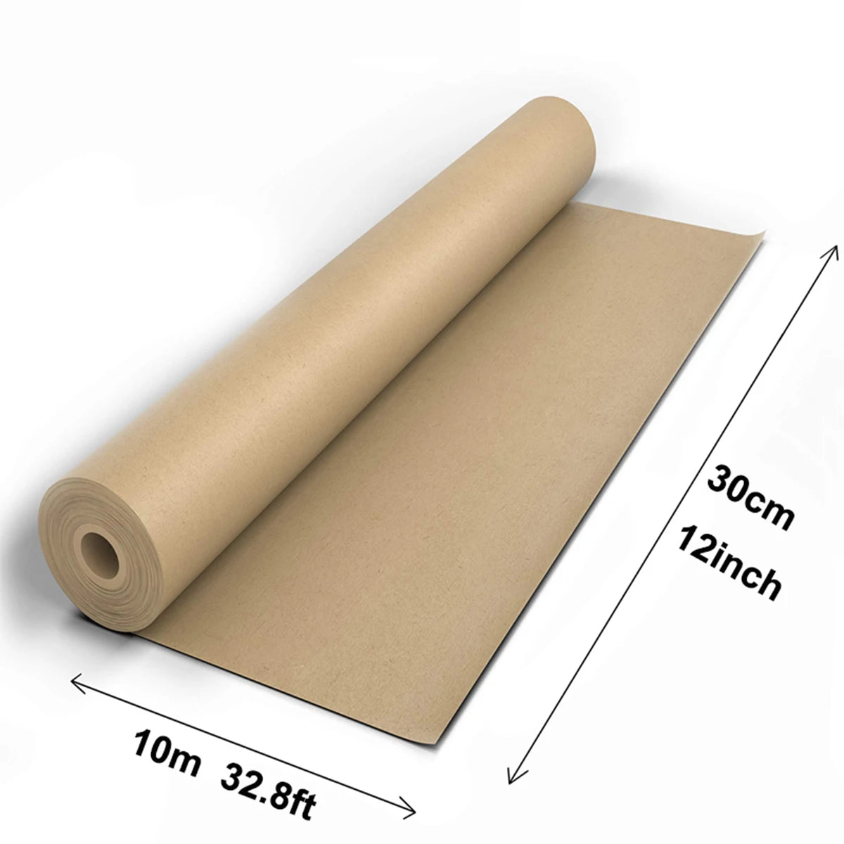 Rollo de papel kraft marrón para embalaje , dibujo y manualidades