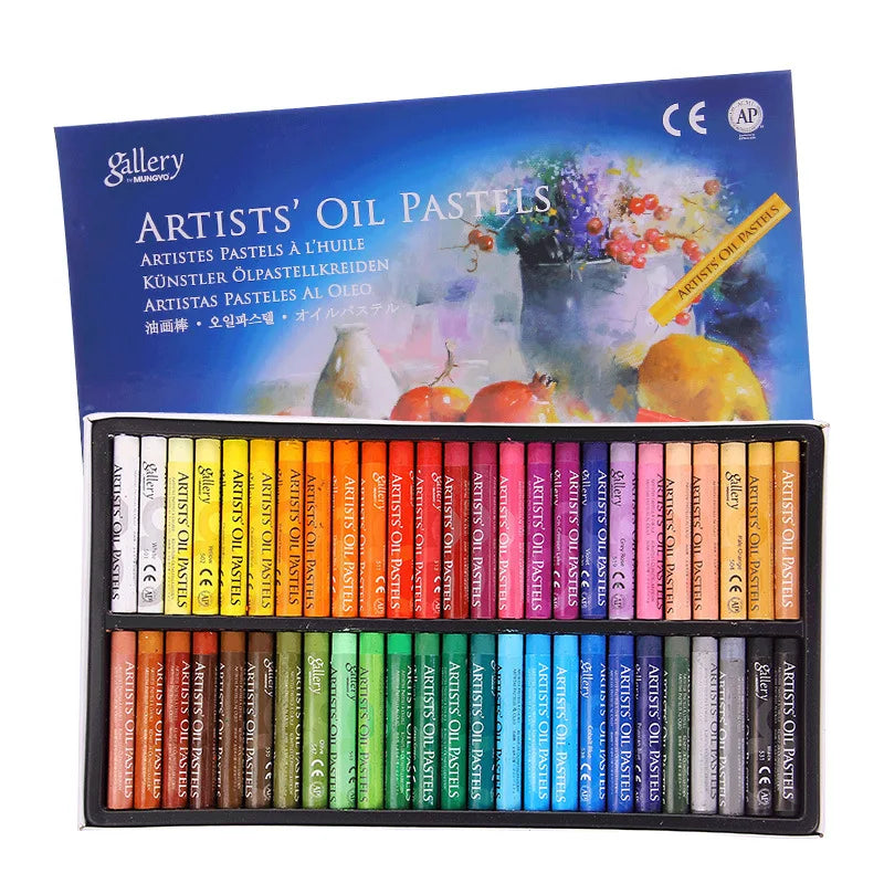 MUNGYO Gallery-pasteles al óleo, juego de Pastel suave para artistas, 12/25/48 colores, soluble en agua, no tóxico, suministros de arte para dibujo profesional