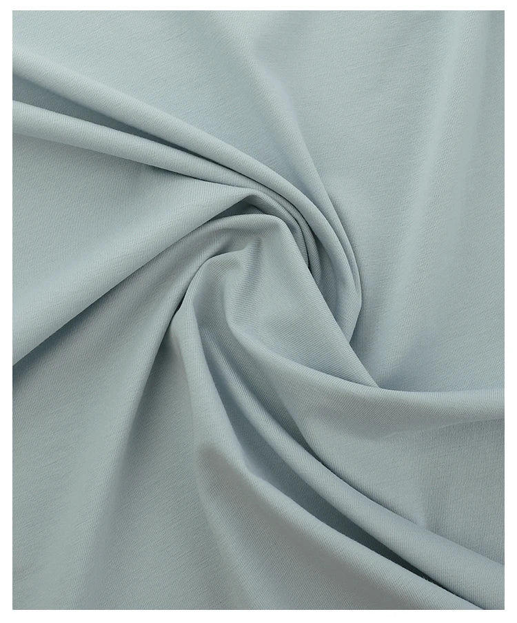 170x50cm 95% algodón 5% LICRA tejido de Jersey hacer ropa deportiva de primavera y verano, tela de alta elasticidad 330 g/m