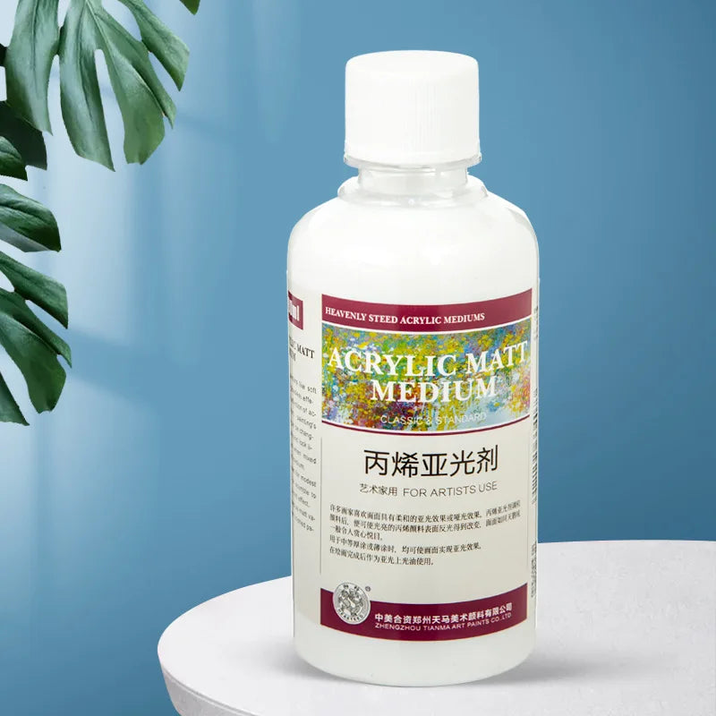 Líquido de mezcla acrílica de gran capacidad, pintura acrílica blanca lechosa, brillo más fino, pintura, pasta de moldeo, suministros de arte, 100/280ml