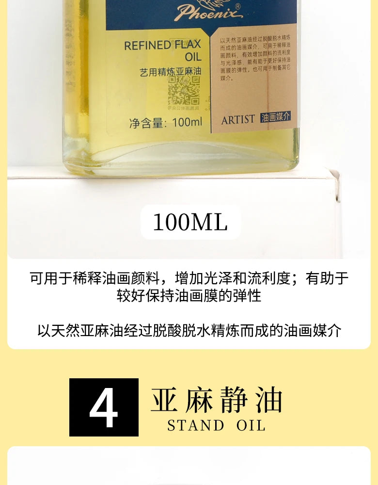 Medium de 100ml para pinturas al óleo, secado rápido, aceite de tóner, retoque de esmalte, barniz brillante
