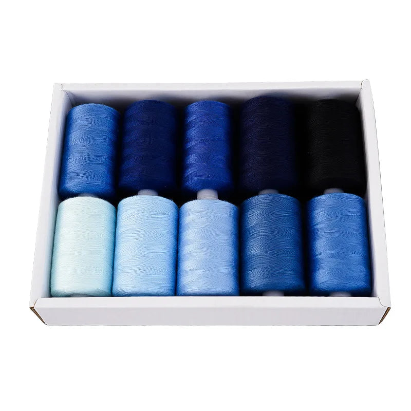 Kit de carretes de hilo de coser de poliéster, para coser a mano y a máquina, 1/10/12 colores