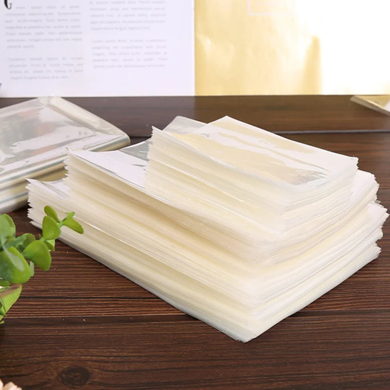 100 Bolsas de plástico transparente para dulces, galletas, pan, alimentos, etc., con alambre de cierre