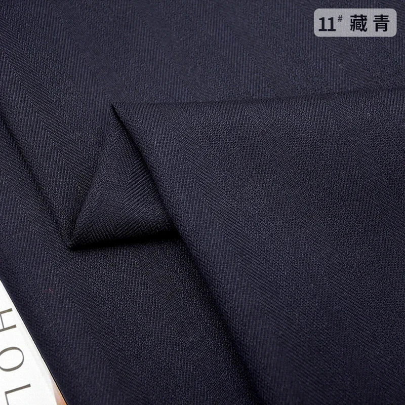 Patrón de espiga, mezcla de lana, tela informal. tela microelástica gruesa