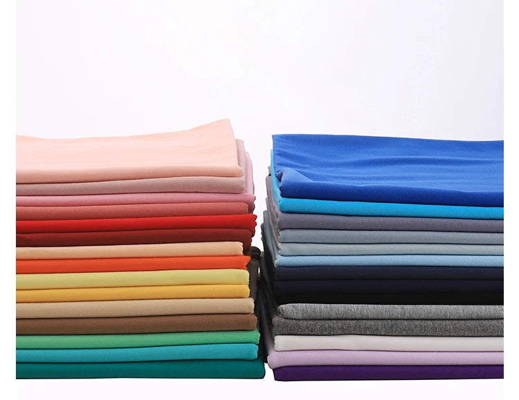 170x50cm 95% algodón 5% LICRA tejido de Jersey hacer ropa deportiva de primavera y verano, tela de alta elasticidad 330 g/m