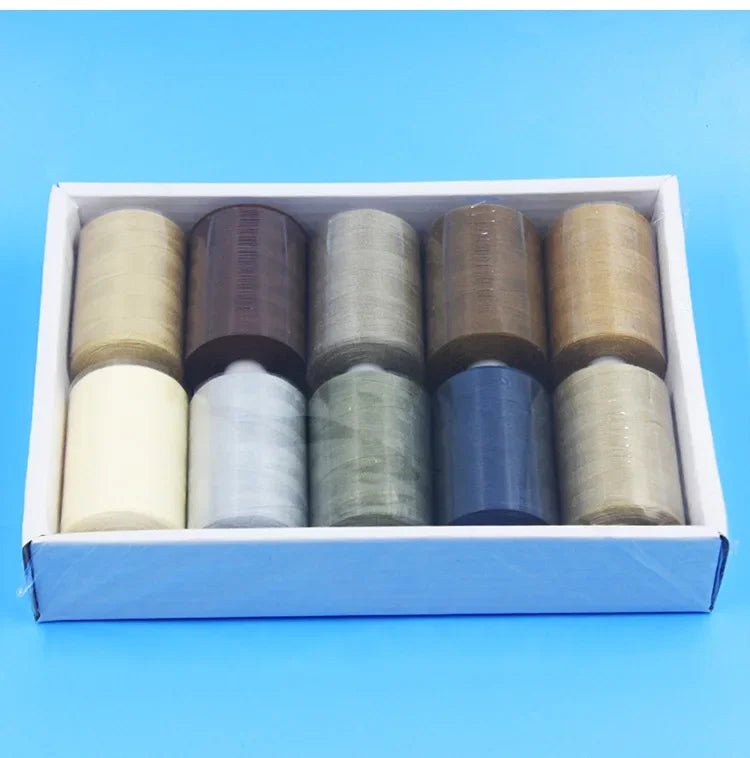 Kit de carretes de hilo de coser de poliéster, para coser a mano y a máquina, 1/10/12 colores