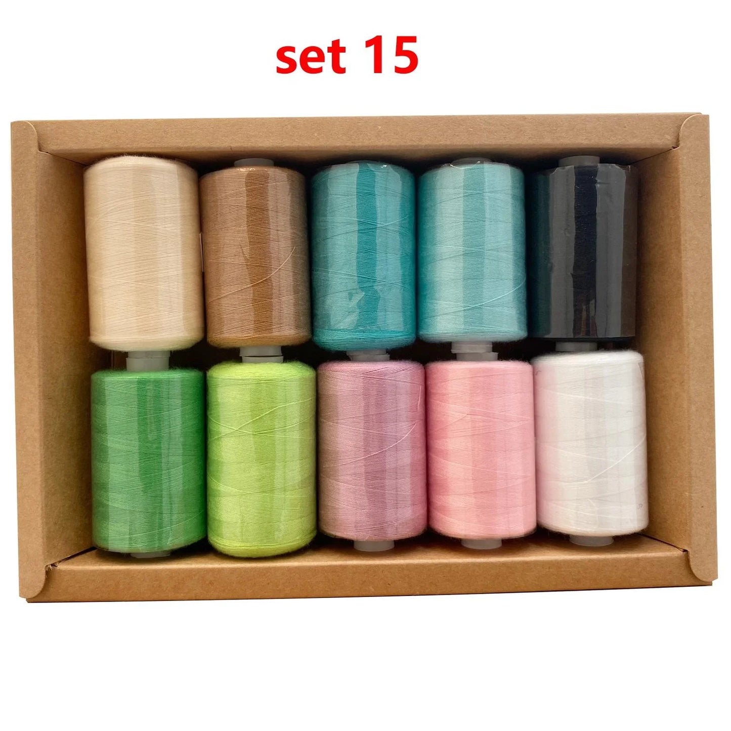 Kit de carretes de hilo de coser de poliéster, para coser a mano y a máquina, 1/10/12 colores
