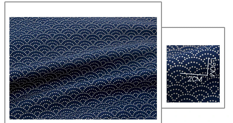 Telas de algodón puro azul marino de 110CM de ancho