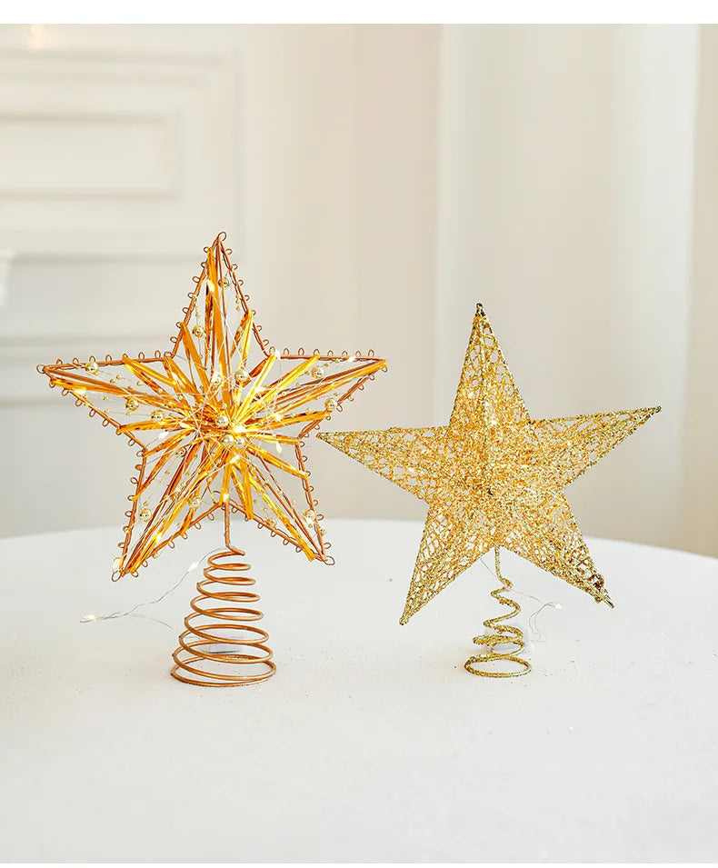 Estrella para árbol de Navidad, 10-20 cm