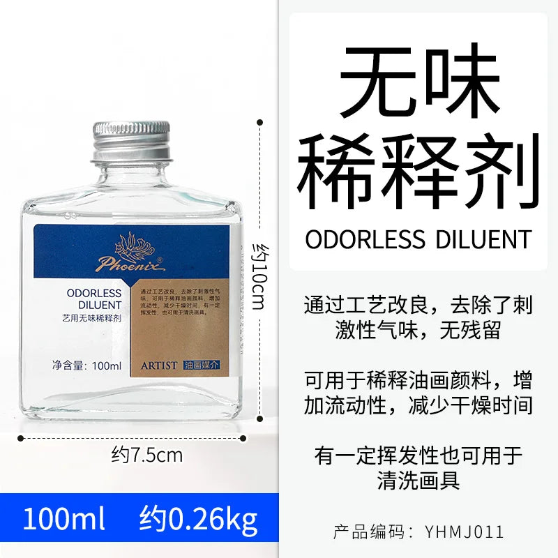 Medium de 100ml para pinturas al óleo, secado rápido, aceite de tóner, retoque de esmalte, barniz brillante