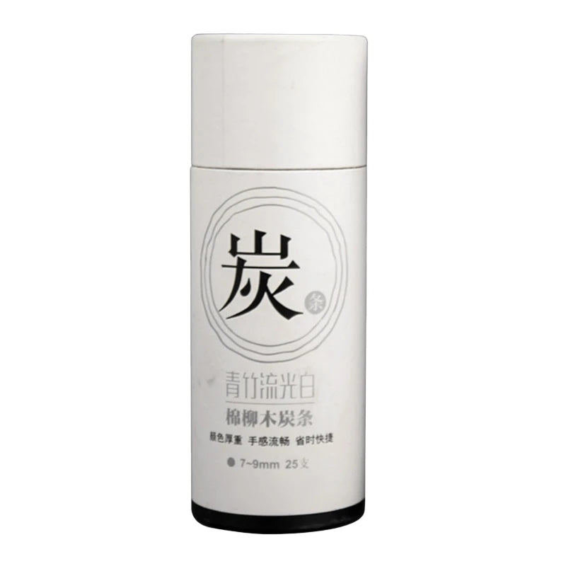 Lápices de carbón de vid para dibujo profesional, 25 piezas