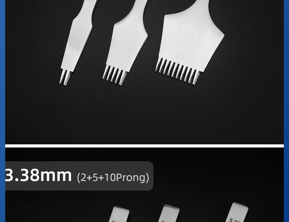 Juego de herramientas de perforación de cuero , troquel de corte de agujeros de cuero duradero, cincel de acero profesional