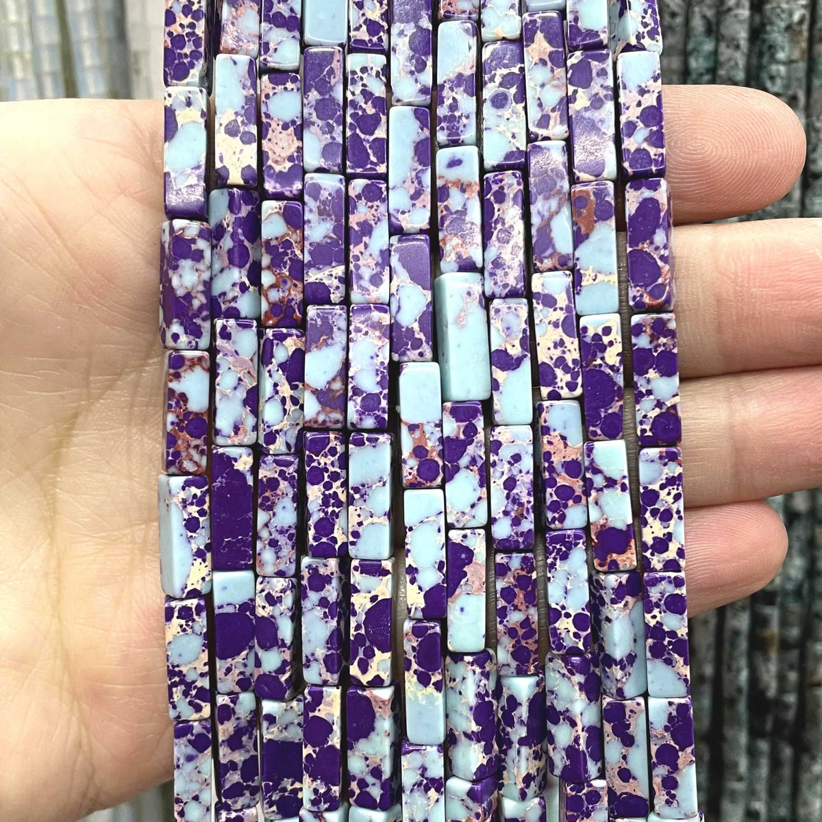 4*13MM piedra Natural cuadrada Aventurina Ojo de Tigre ágatas cristal Jades