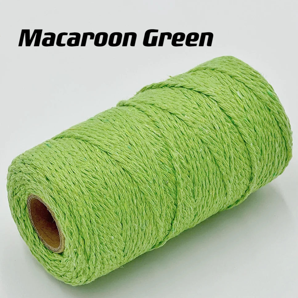 Cuerda de macramé de 2mm, hilo de yute suave, cuerda trenzada de colores para manualidades