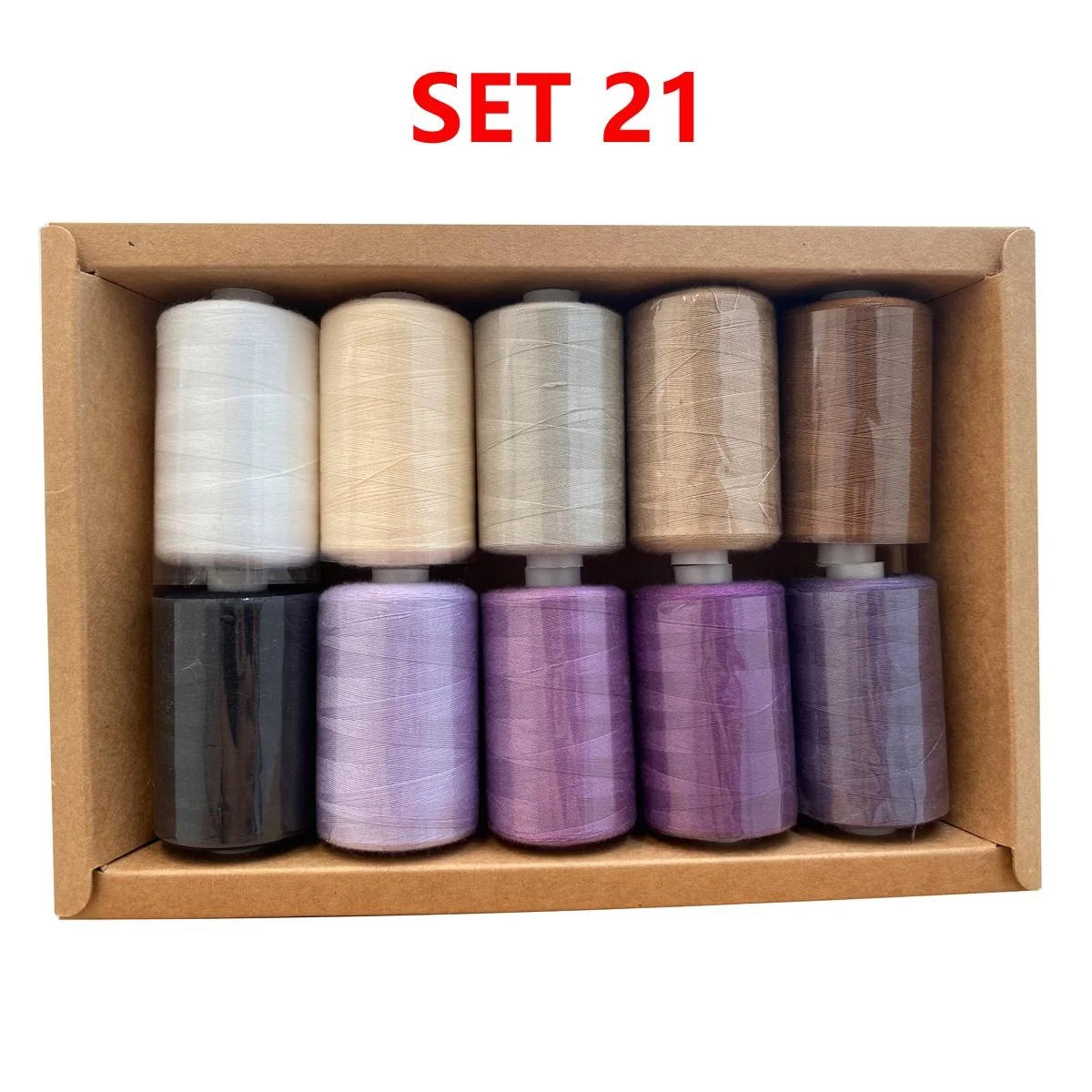 Kit de carretes de hilo de coser de poliéster, para coser a mano y a máquina, 1/10/12 colores