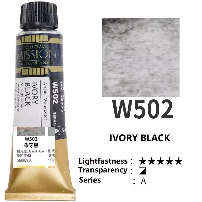 Mijello Mission Gold-acuarela de alta concentración, planta Natural,  tubos de 15ml