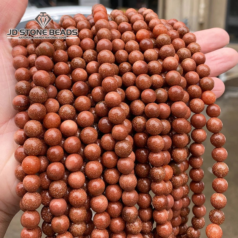 Mostacillas de piedra natural, variedades, redondo de 4, 6, 8, 10 y 12mm