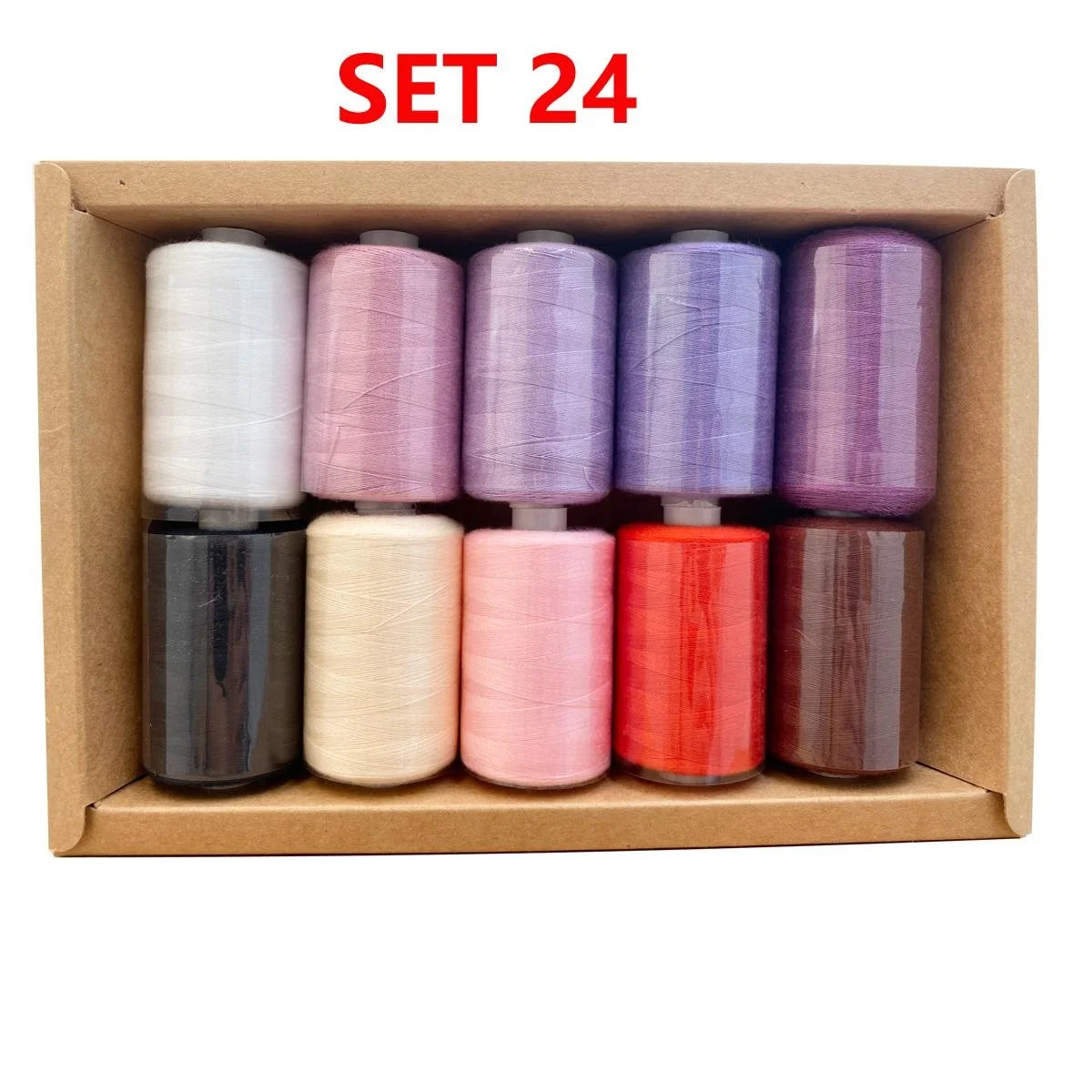 Kit de carretes de hilo de coser de poliéster, para coser a mano y a máquina, 1/10/12 colores