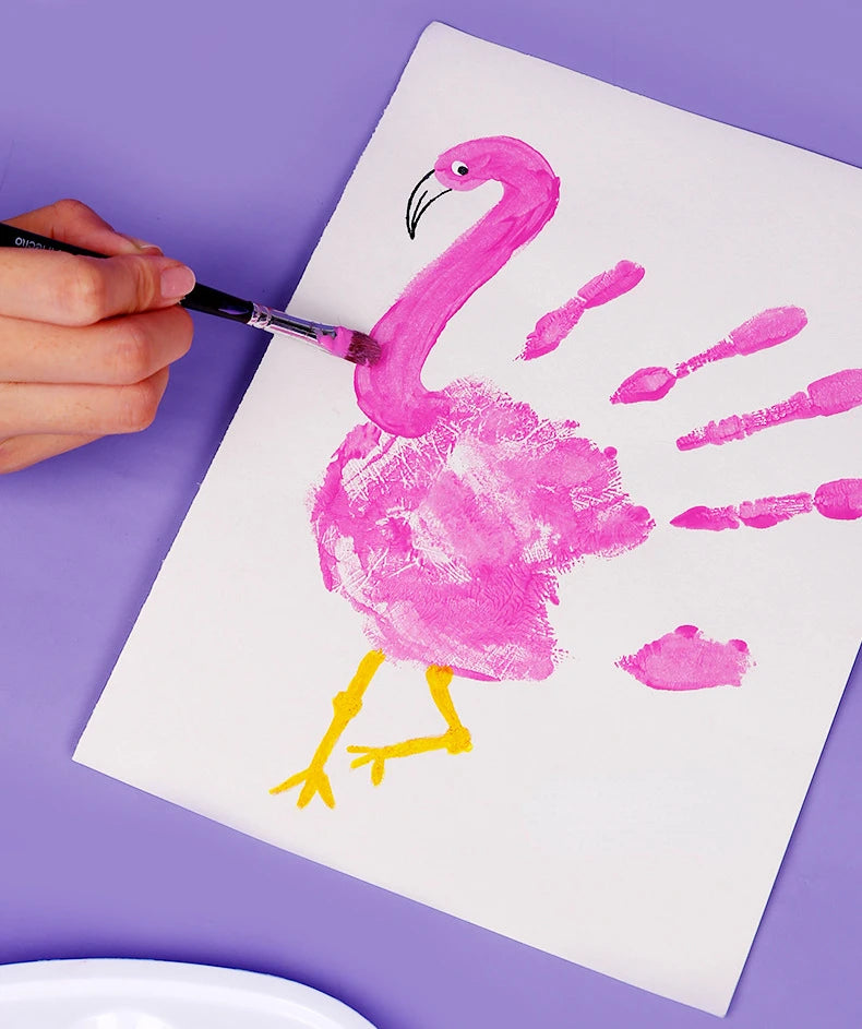 Juego de pintura con dedos para niños, 6/12 colores, 60ml, pintura lavable seguro, no tóxico