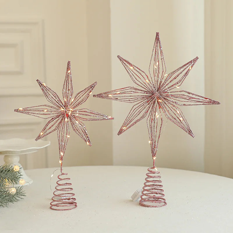 Estrella para árbol de Navidad, 10-20 cm