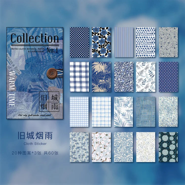 60 uds. de patrones florales artísticos, retro, creatividad hecha a mano